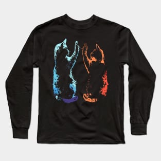 Black Cats High Five Long Sleeve T-Shirt